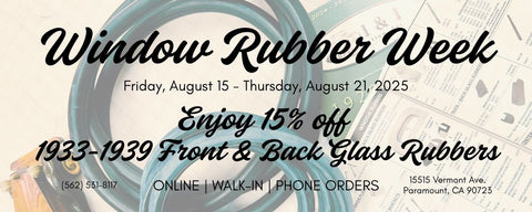 Window Rubber Week!