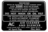 BD04 | 1938-48 Air Breather Decal