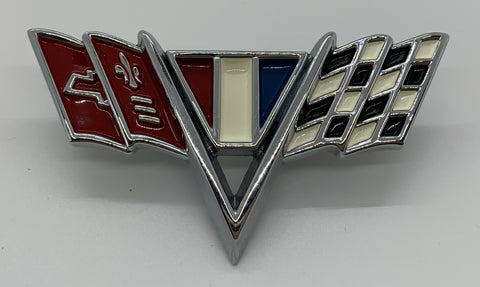 FE64 | 1964-67 Chevrolet Fender Emblems "V-Flags" (See Description For Models)