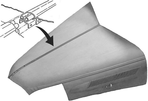 HH11-S | 1937-38 Hood Hinge (Stainless)