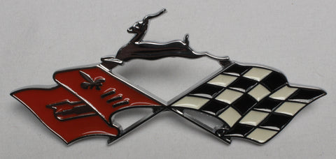 RE61-IX | 1961 Impala Rear Quarter Panel Emblems "X-Flags"