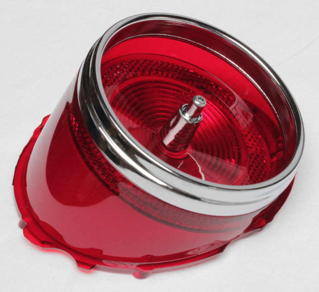 thumbnail image 2 of 1965 Chevy Impala Tail Light & Backup Light Lens Set With Chrome Bezels - Complete 12-Piece Kit 2 of 12