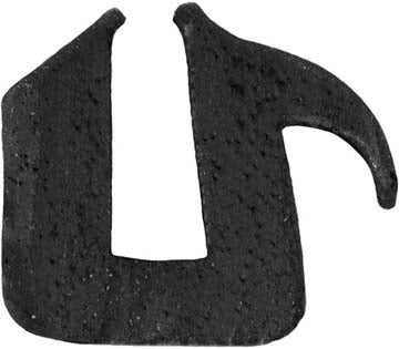 BG07-M | 1935-36 Back Glass Rubber Channel - 75-1/2" (Without Lip Style)